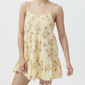 Urban Outfitters Yellow Floral Mini Dress